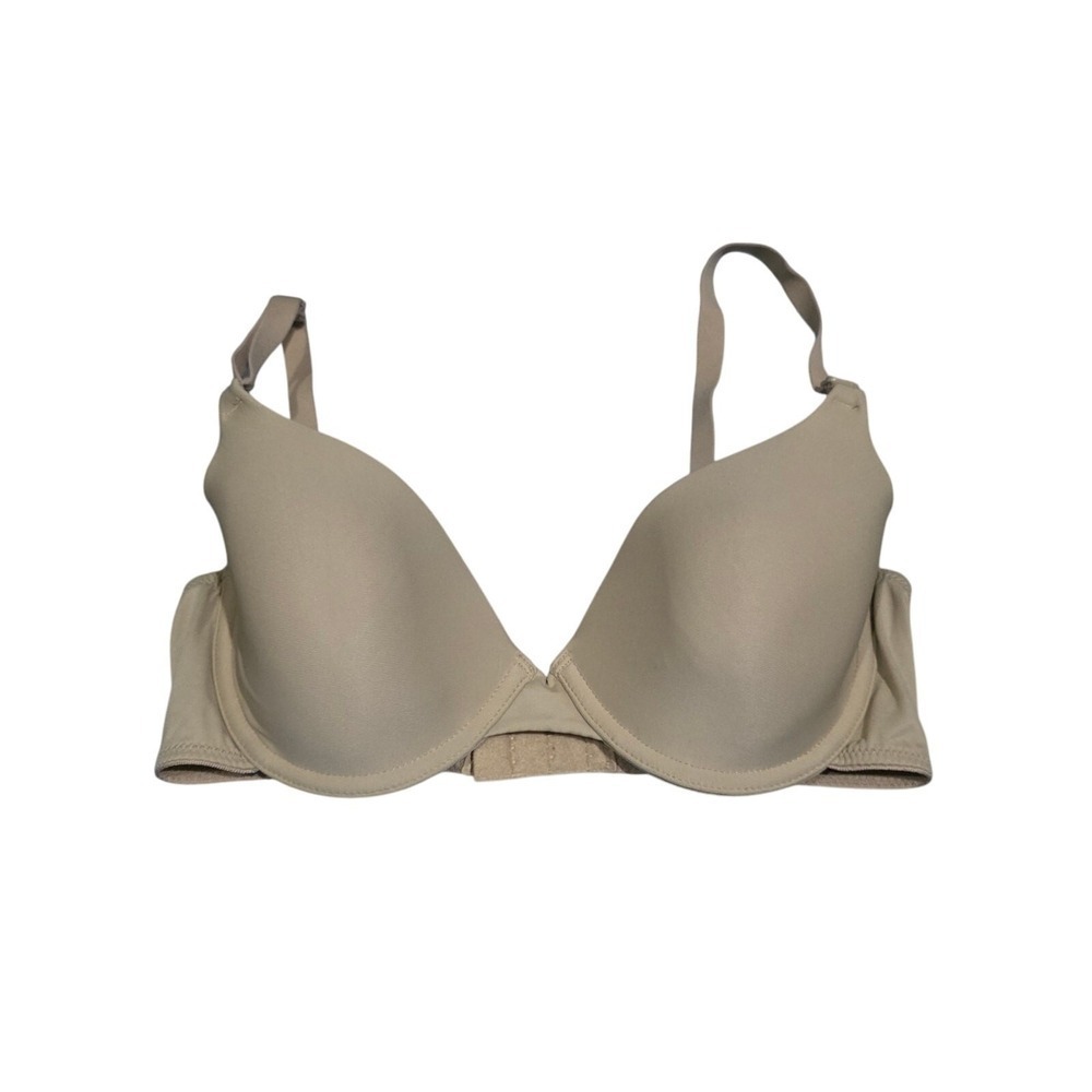 Maidenform Underwired Bra 34D Womens Tan Adjustable Straps Padded